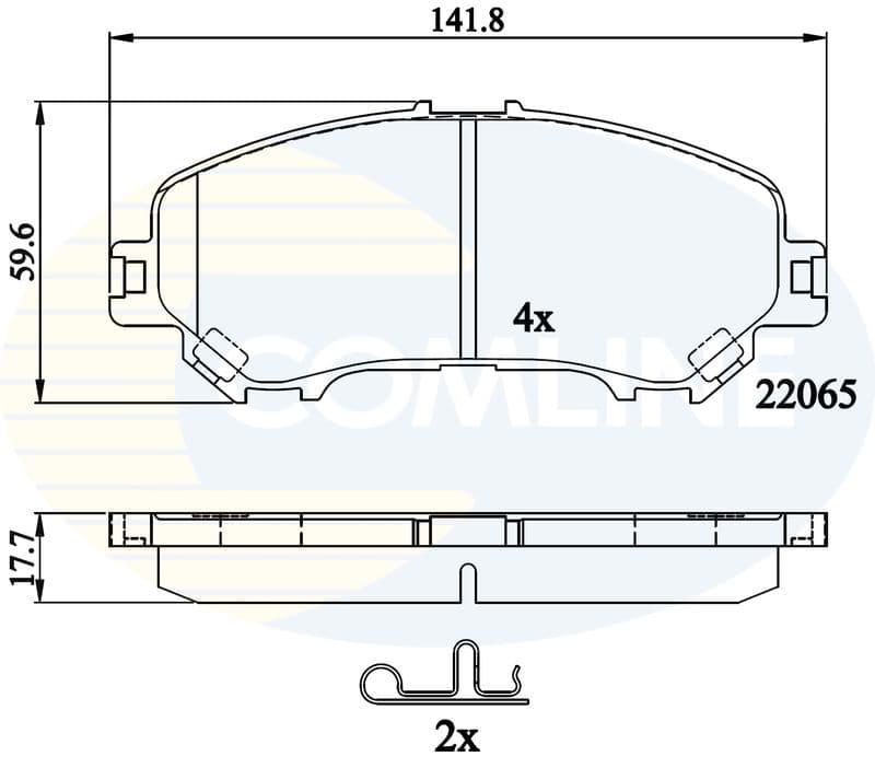 set placute frana,frana disc COMLINE CBP32278