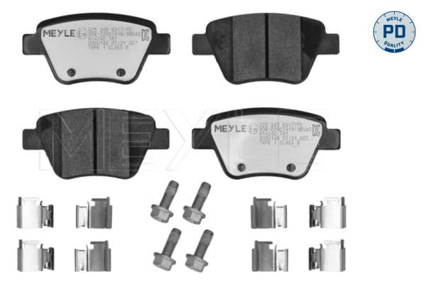 set placute frana,frana disc MEYLE -PD: Advanced performance and design. 025 245 6317/PD