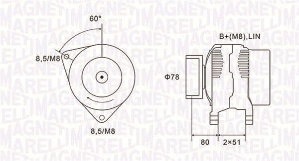 Generator / Alternator MAGNETI MARELLI 063731919010