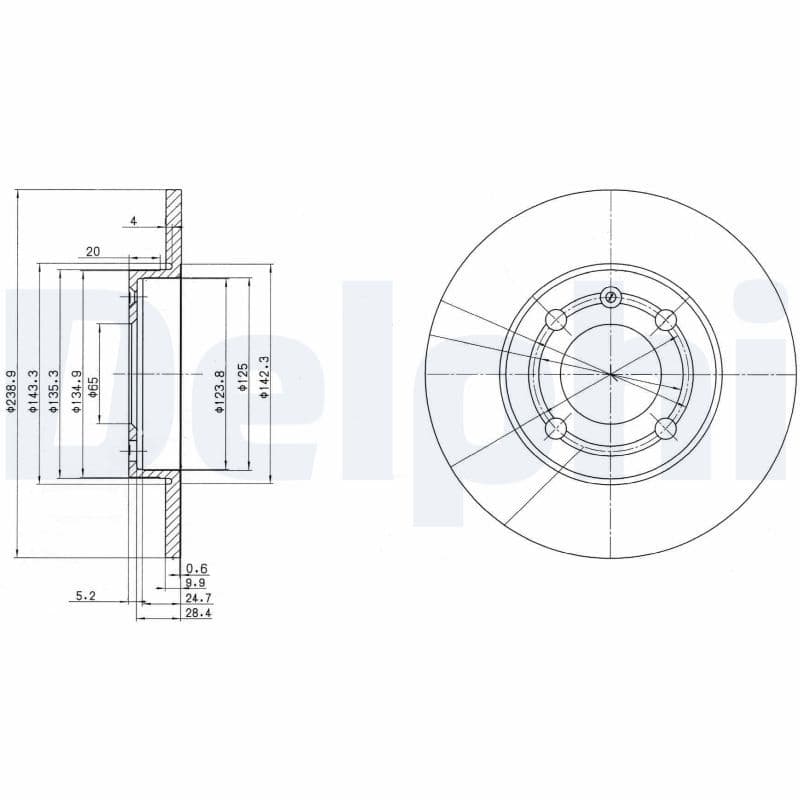 Disc frana DELPHI BG2911