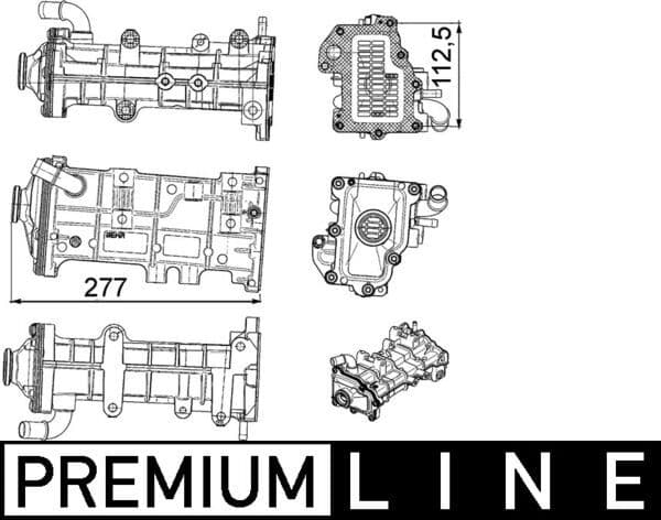 Radiator, recirculare gaze de esapament MAHLE BEHR *** PREMIUM LINE *** CE 23 000P