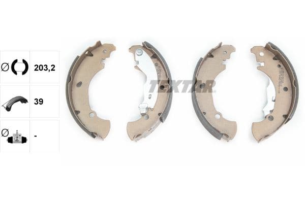 Set saboti frana TEXTAR 91053600
