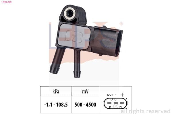 senzor presiune aer EPS Made in Italy - OE Equivalent 1.993.269