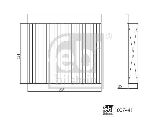 Filtru, aer habitaclu FEBI BILSTEIN 1007441