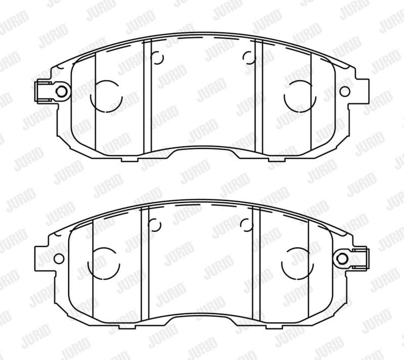 set placute frana,frana disc JURID 573304J