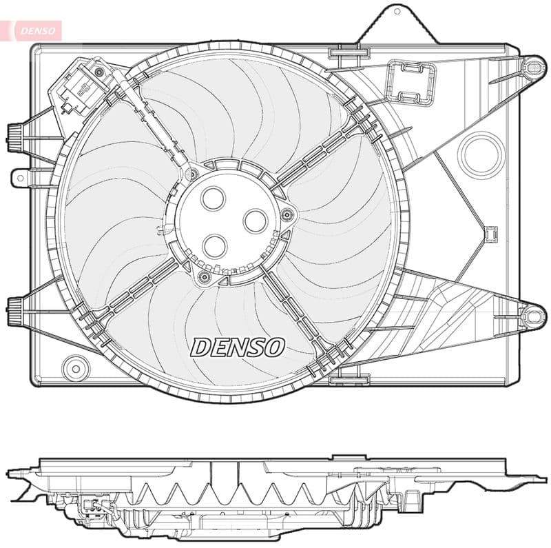 Ventilator, radiator DENSO DER15001