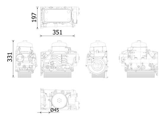 Radiator ulei, ulei motor MAHLE BEHR CLC 311 000S