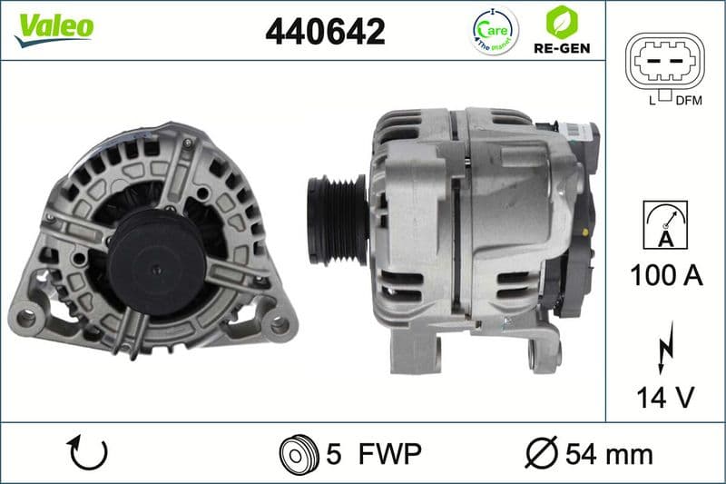 Generator / Alternator VALEO RE-GEN REMANUFACTURED 440642