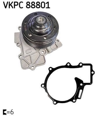 Pompă de apă, răcire motor SKF VKPC 88801