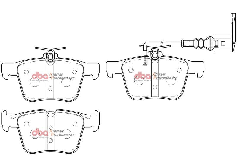 set placute frana,frana disc DBA DB15006XP