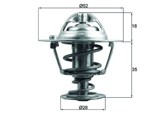 termostat,lichid racire MAHLE BEHR TX 184 78D