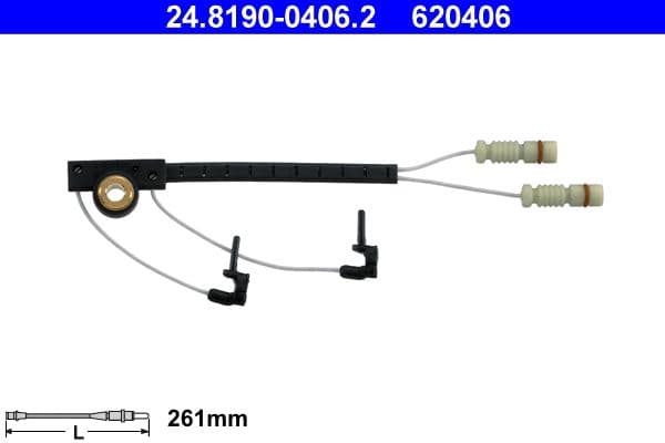 senzor de avertizare,uzura placute de frana ATE 24.8190-0406.2