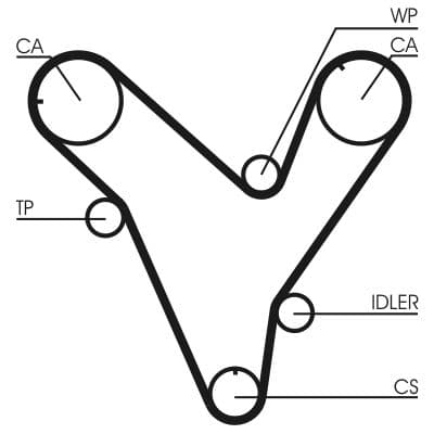 Curea de distributie CONTINENTAL CTAM CT829