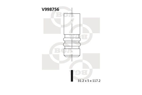 Supapa admisie BGA V998756