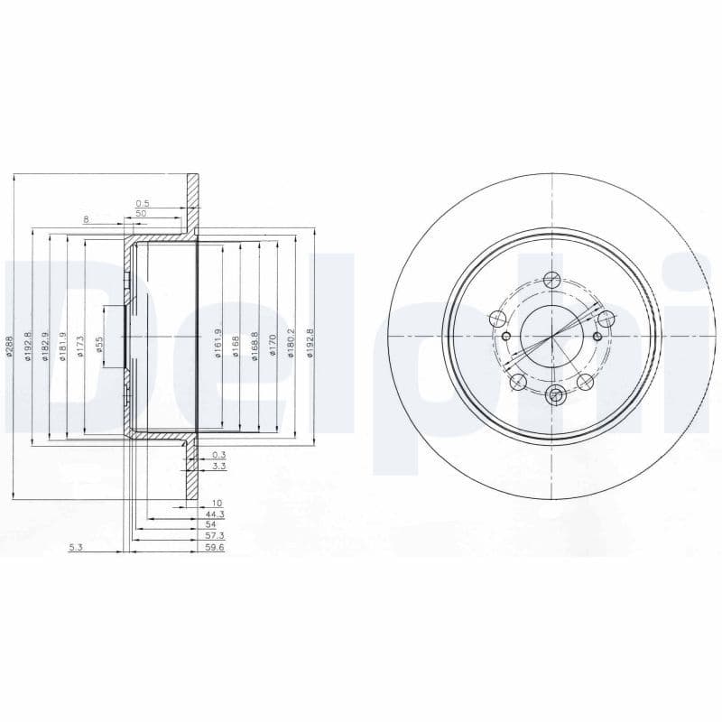 Disc frana DELPHI BG3777