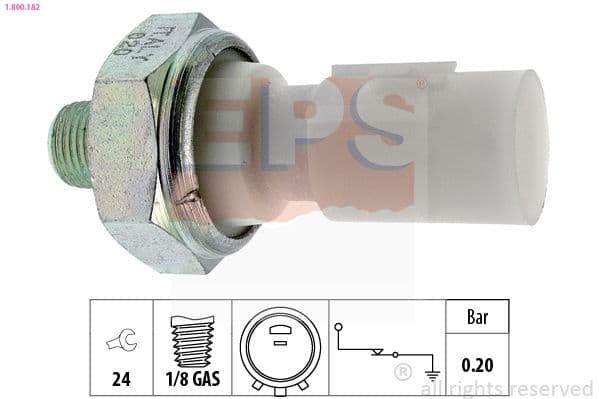 Senzor presiune ulei EPS Made in Italy - OE Equivalent 1.800.182