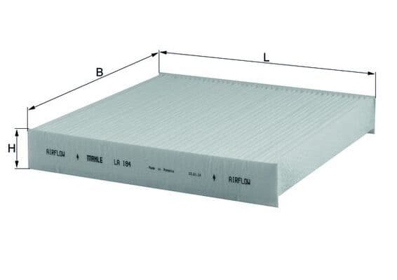 Filtru, aer habitaclu MAHLE LA 184