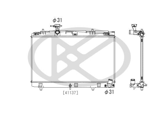 Radiator, racire motor KOYORAD PL013883