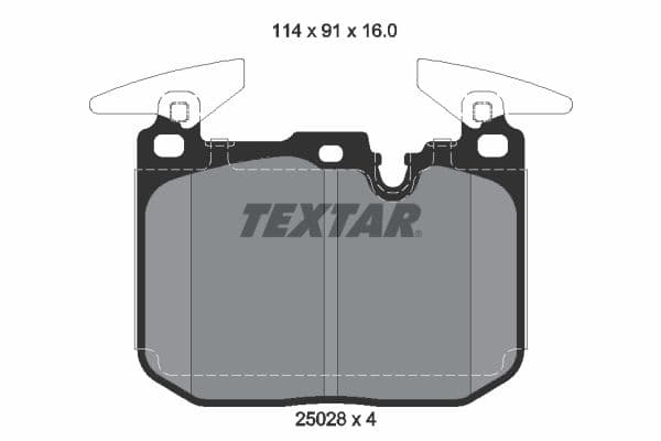 set placute frana,frana disc TEXTAR 2502807