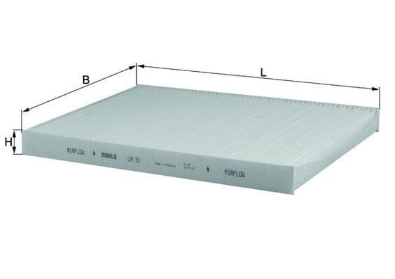 Filtru, aer habitaclu KNECHT LA 31