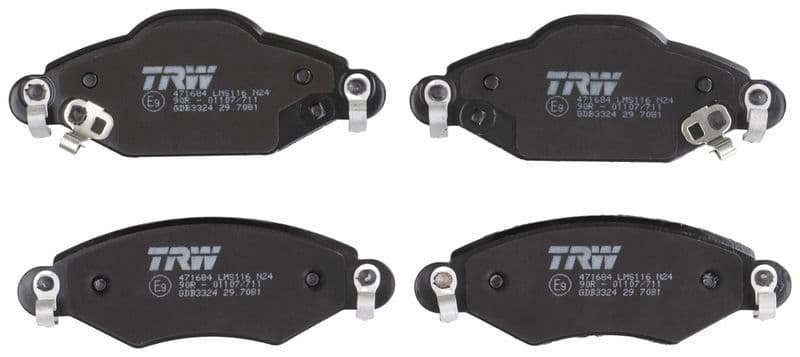 set placute frana,frana disc TRW COTEC GDB3324