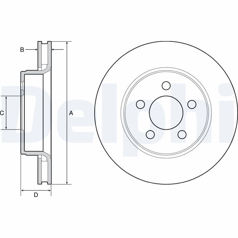 Disc frana DELPHI BG4642