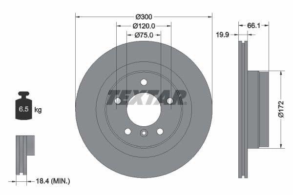 Disc frana TEXTAR PRO 92133003