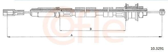 Cablu ambreiaj COFLE 10.3291