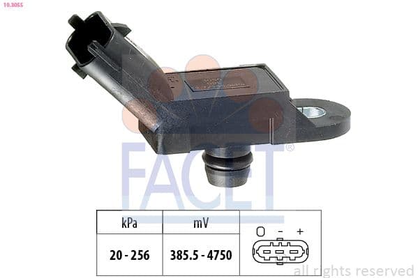 senzor presiune aer FACET Made in Italy - OE Equivalent 10.3055