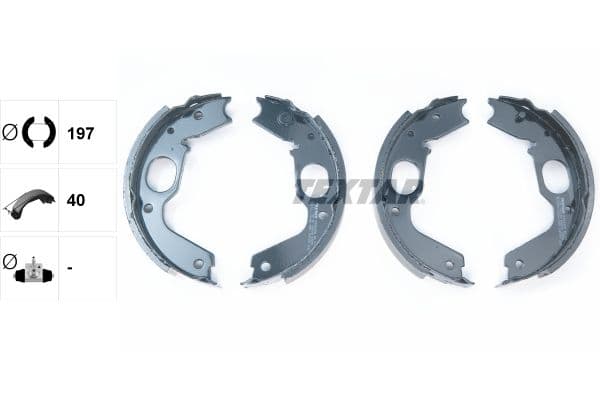 Set saboti frana, frana de mana TEXTAR 91056900