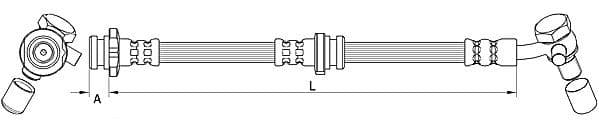 Furtun frana METZGER AUTOTEILE 4111582