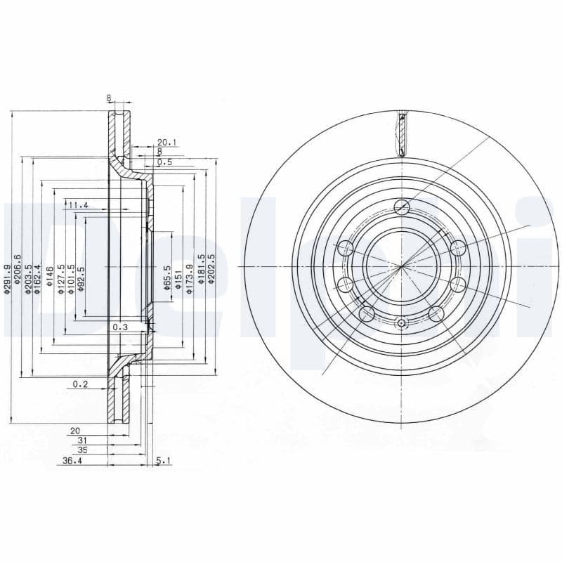 Disc frana DELPHI BG3886C