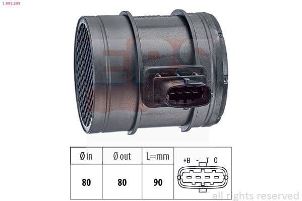 senzor debit aer EPS Made in Italy - OE Equivalent 1.991.293