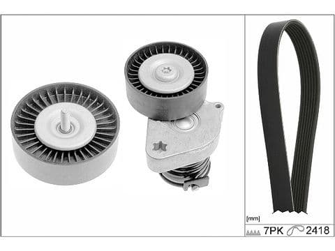 Set curea transmisie cu caneluri Schaeffler INA 529 0334 10
