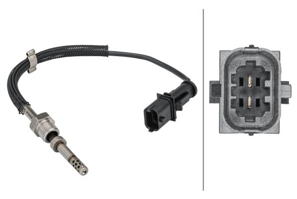 Senzor, temperatura gaze evacuare HELLA 6PT 358 181-461