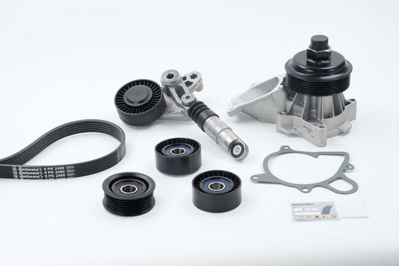 Pompa apa + Set curea transmisie cu caneluri CONTITECH 6PK2490WP1