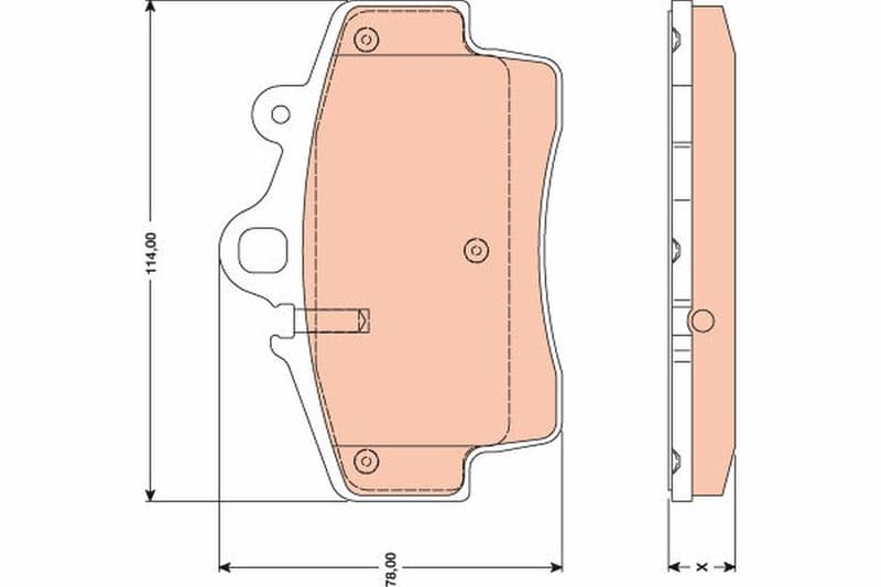 set placute frana,frana disc TRW GDB1756
