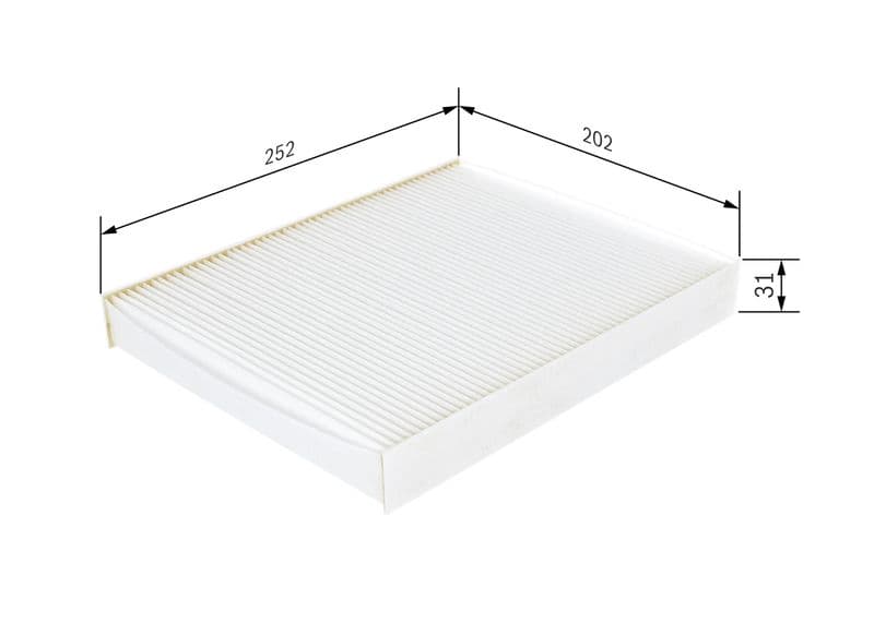 Filtru, aer habitaclu BOSCH 1 987 432 240