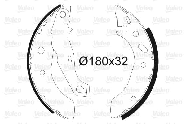 Set saboti frana VALEO 562635