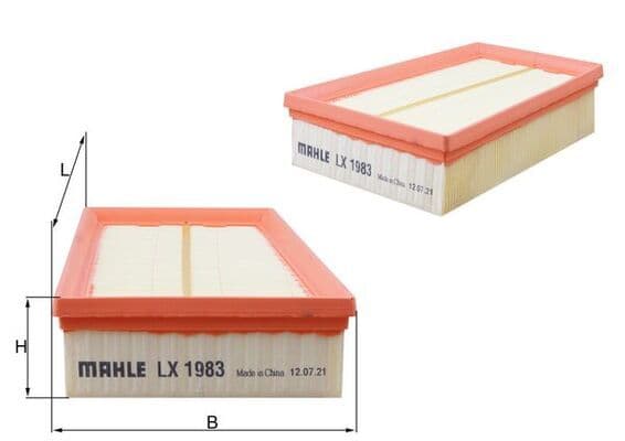 Filtru aer MAHLE LX 1983