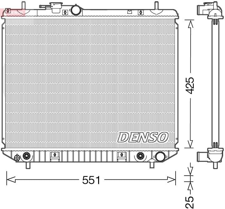 Radiator, racire motor DENSO DRM35005