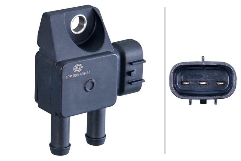 Senzor, presiune gaze evacuare HELLA 6PP 009 409-311