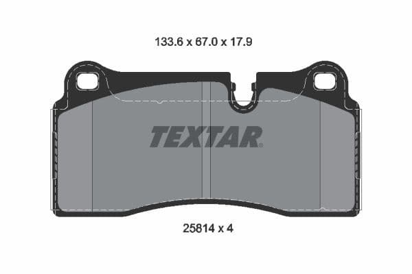 set placute frana,frana disc TEXTAR Q+ 2581401