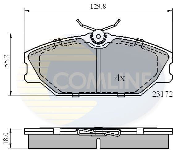set placute frana,frana disc COMLINE CBP0526