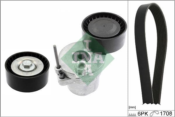 Set curea transmisie cu caneluri Schaeffler INA 529 0362 10