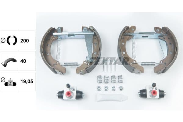 Set saboti frana TEXTAR Shoe Kit Pro 84044703