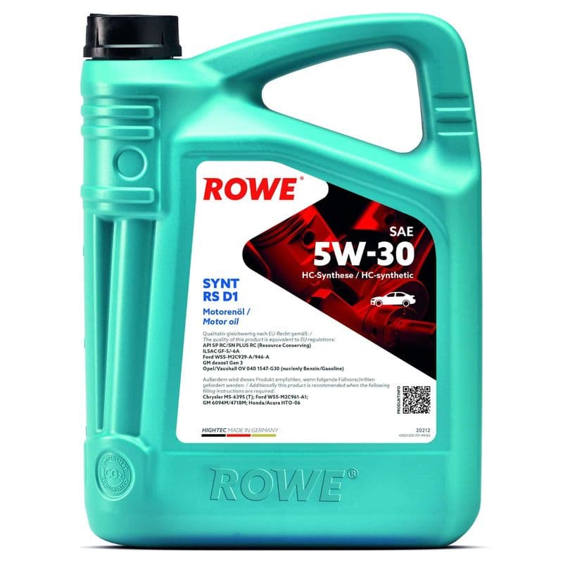 ulei de motor ROWE HIGHTEC SYNT RS D1 SAE 5W-30 20212-0040-99
