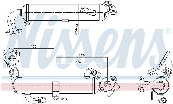 Radiator, recirculare gaze de esapament NISSENS 989434