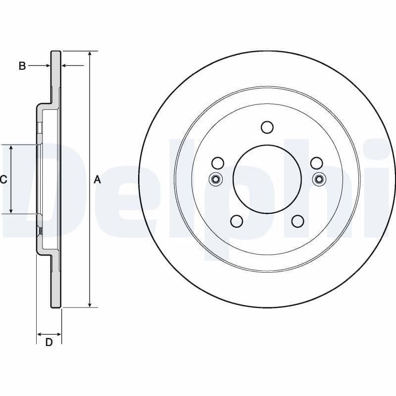 Disc frana DELPHI BG4749C