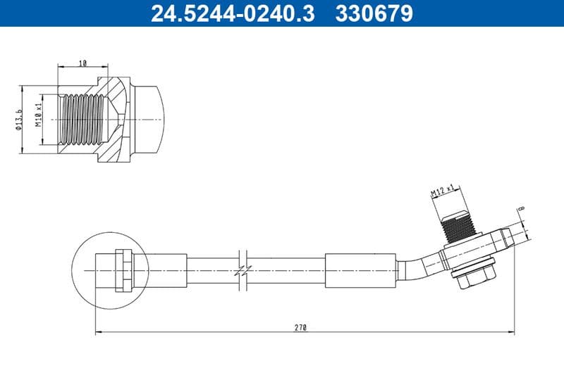 Furtun frana ATE 24.5244-0240.3